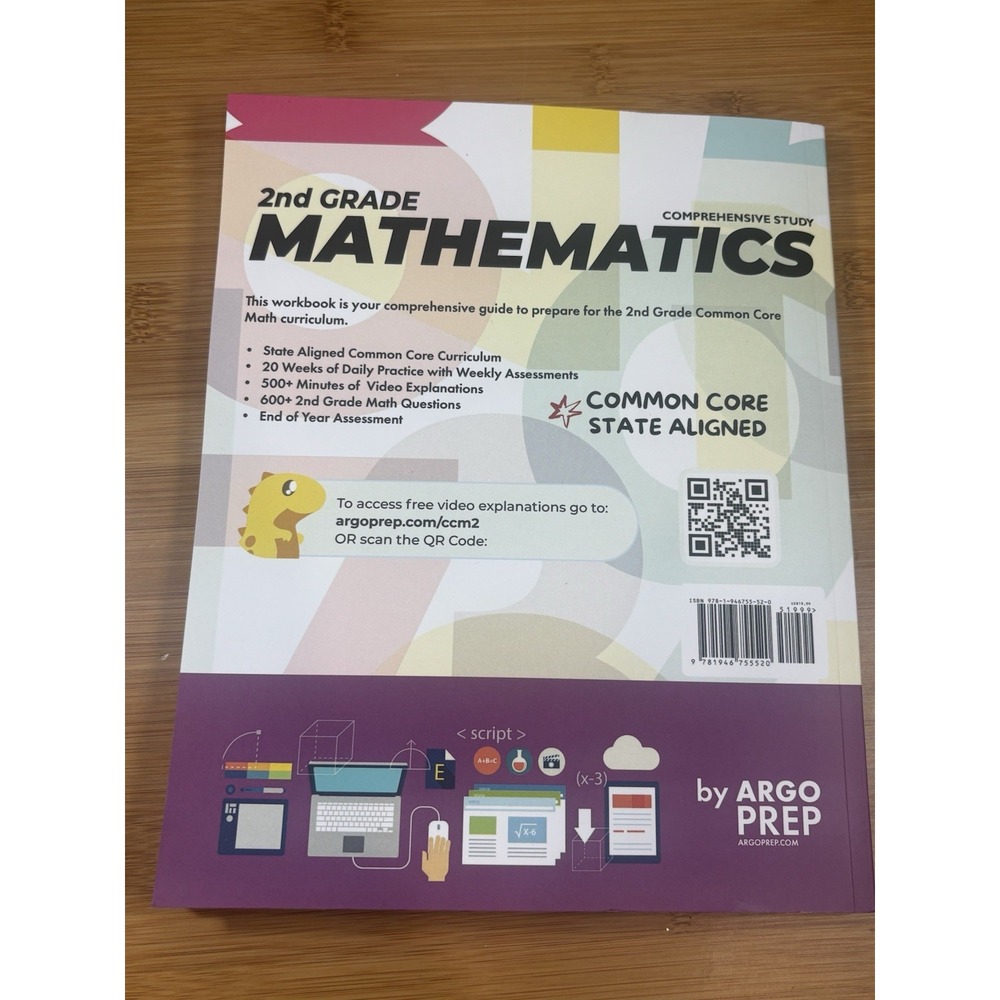 Common Core Math 2nd Grade Daily Practice Workbook Part 1 Multiple Choice Argo - Picture 2 of 2